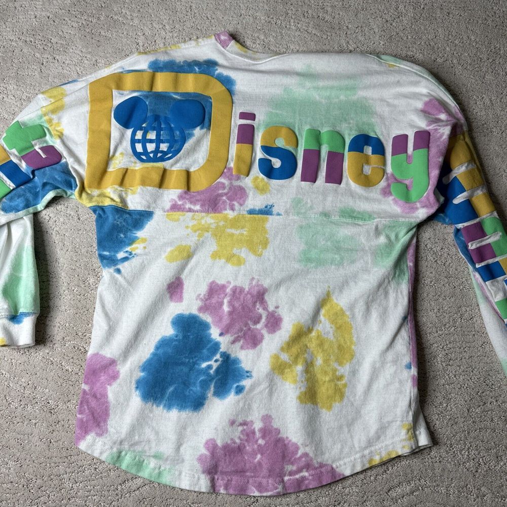 Women's Disney Size Small Tye Dye Spirit Jersey Long Sleeve